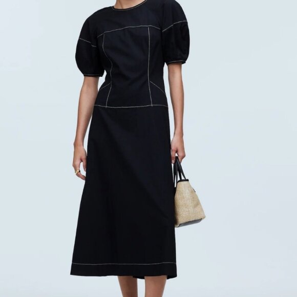 Madewell Balloon Sleeve Dress New With Tags - Picture 1 of 8
